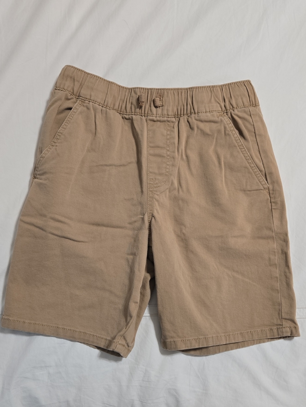 Thereabouts Boys Husky Khaki Canvas Pull-On Shorts